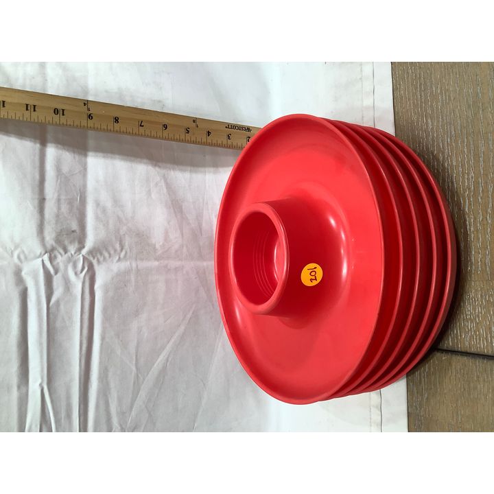 Buying (5) Red Chips & Salsa Plates