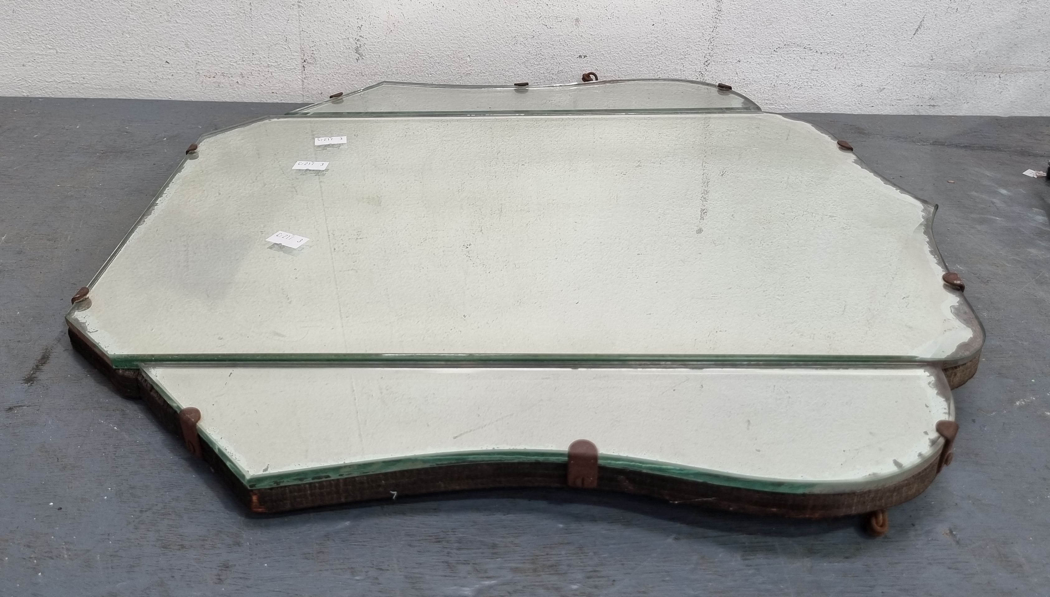 AN ART DECO STYLE MIRROR