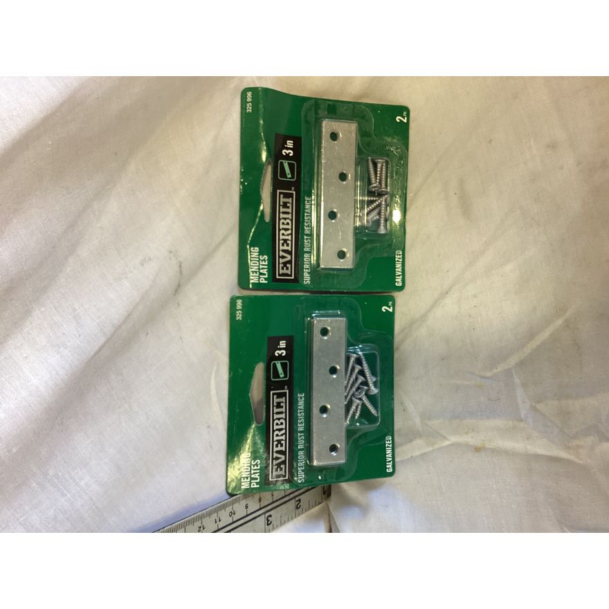 (2) Everbilt Mending Plates- 3'' (2pk)