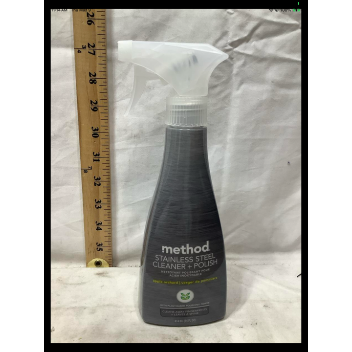 14oz Method Stainless Steel Cleaner + Polish -Apple Orchard