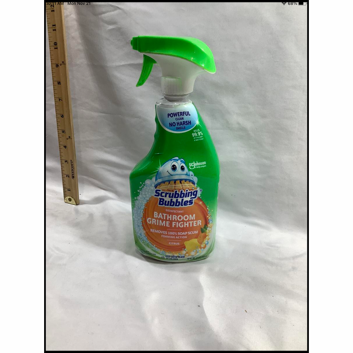 Scrubbing Bubbles Disinfectant Bathroom Grime Fighter Foaming Action Citrus Scent 32oz