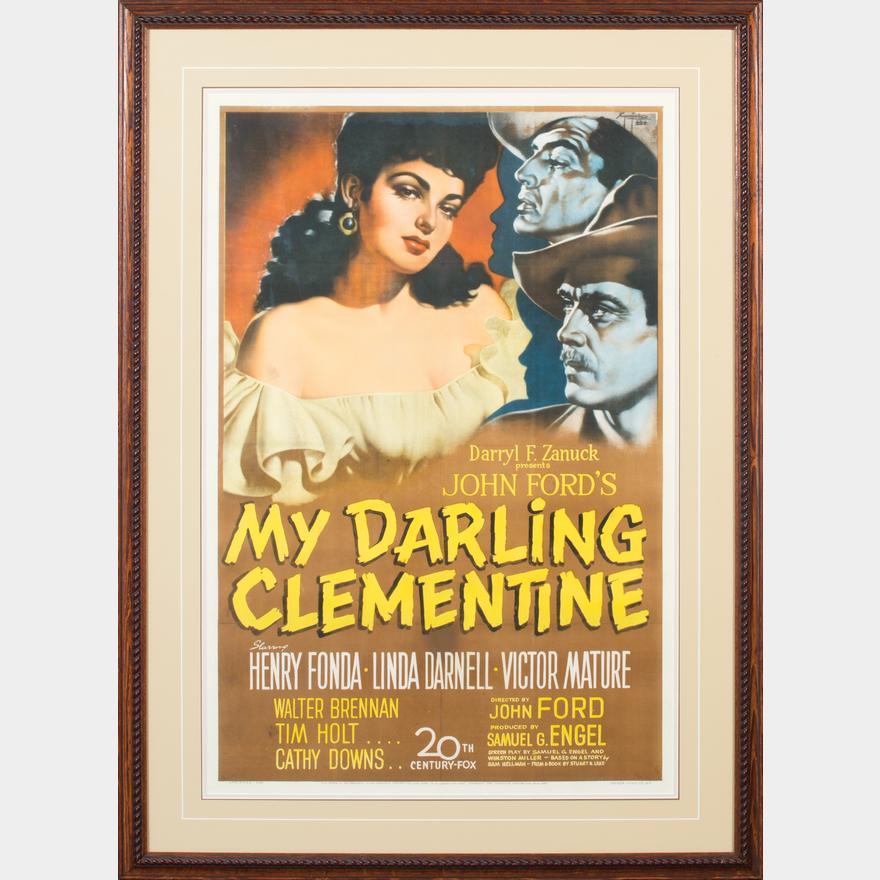 My Darling Clementine Original Lithograph Movie Poster Old West Events