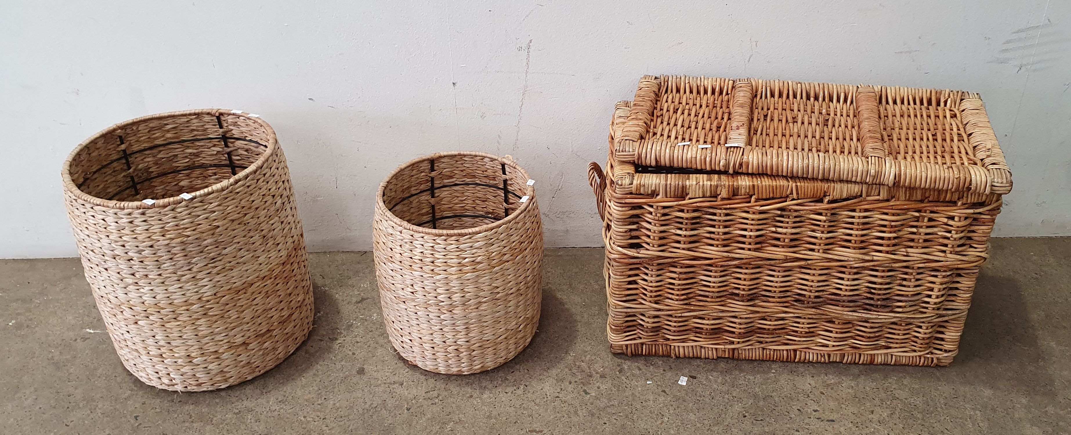 A Group Of Cane Baskets
