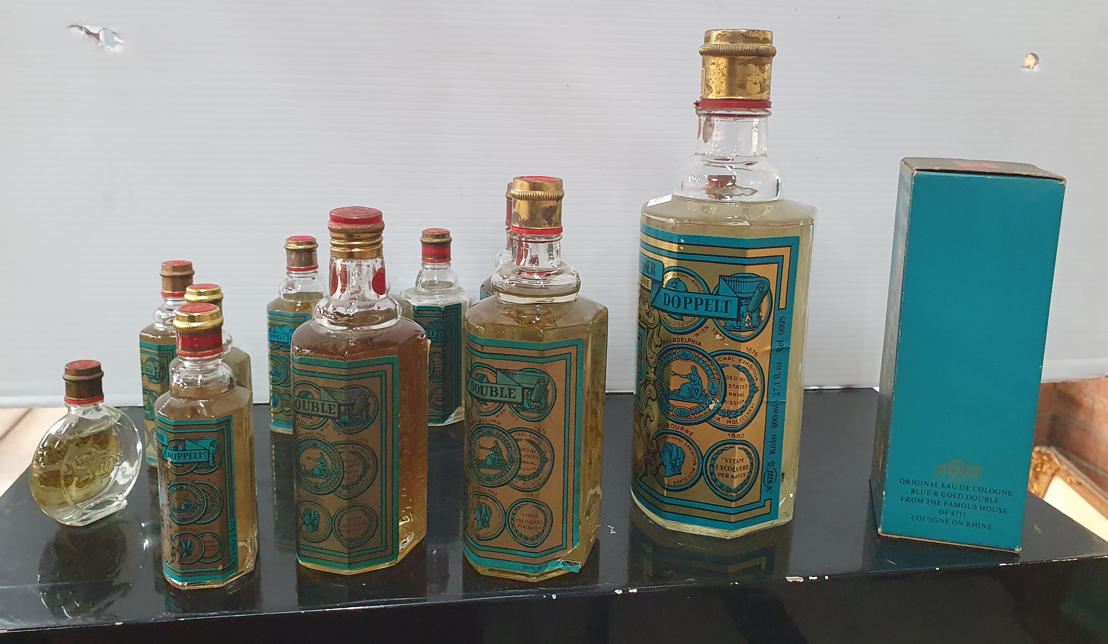 280 · 12 VARIOUS '4711 COLOGNE' BOTTLES AND CONTENTS