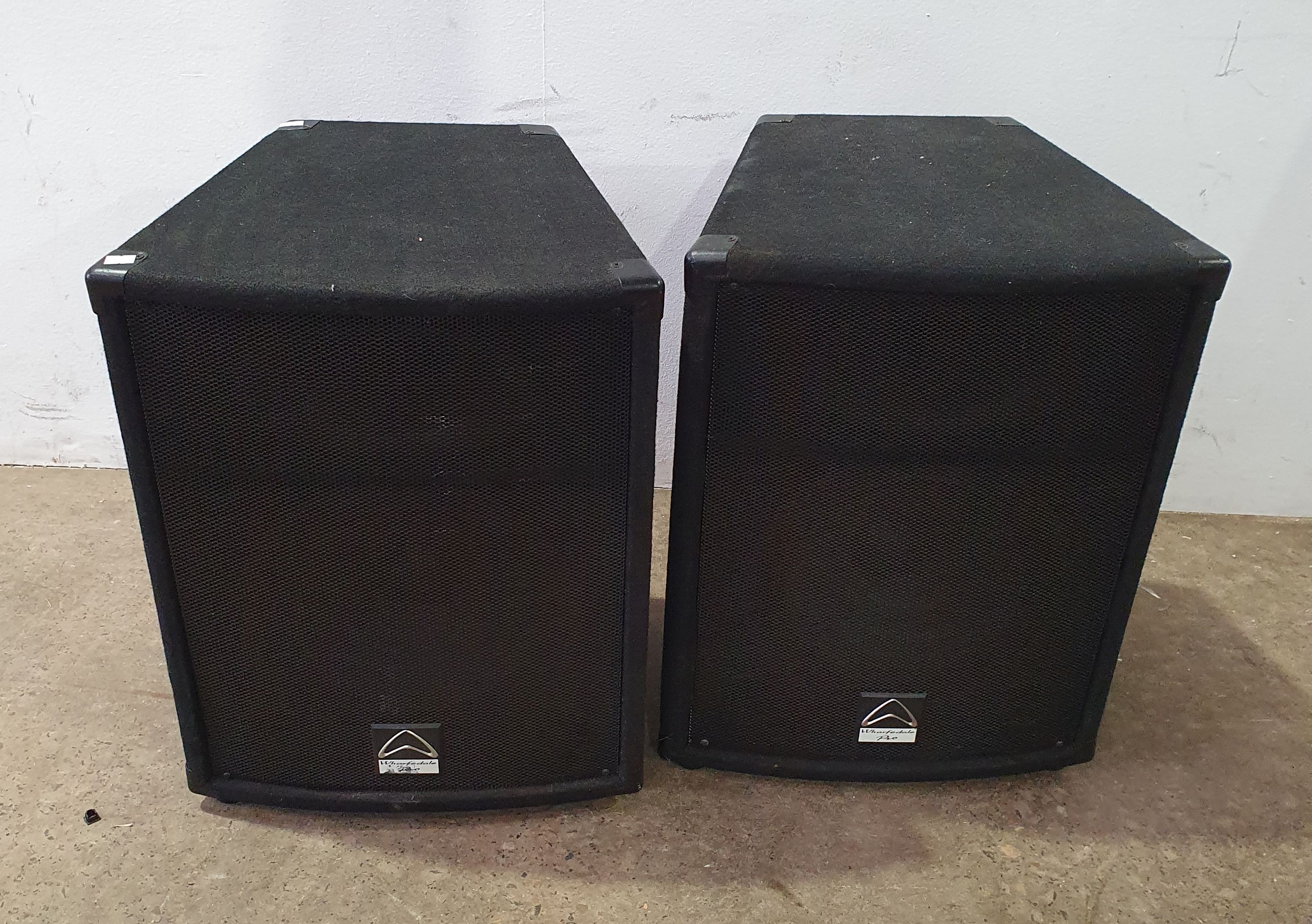 1235 · A PAIR OF WHARFEDALE WALL MOUNTED SPEAKERS