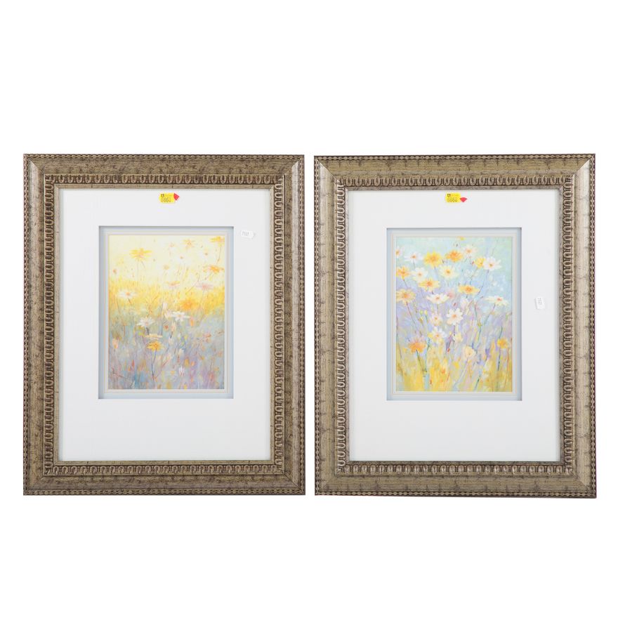 Two Framed Floral Prints