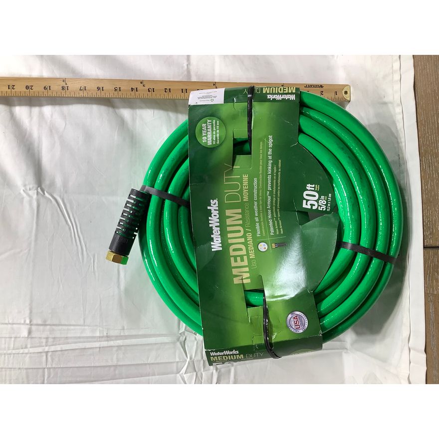 Water Works Medium Duty 50ft 5/8" Hose