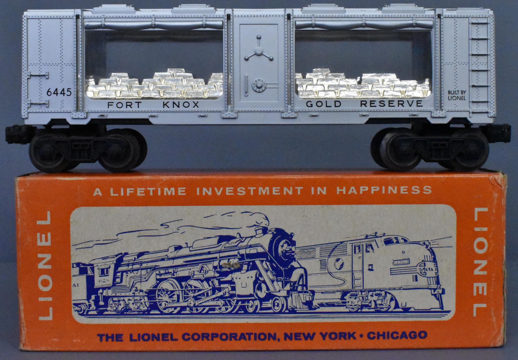 Lionel Licensed 6445 Fort Knox Gold Reserve Car Reproduction Window box 