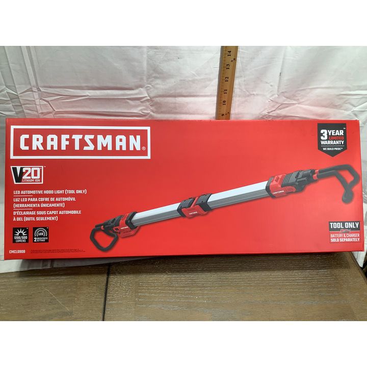 Craftsman V20 LED Automotive Hood Light, 1200/600 Lumens, 2 Brightness Settings, Tool Only