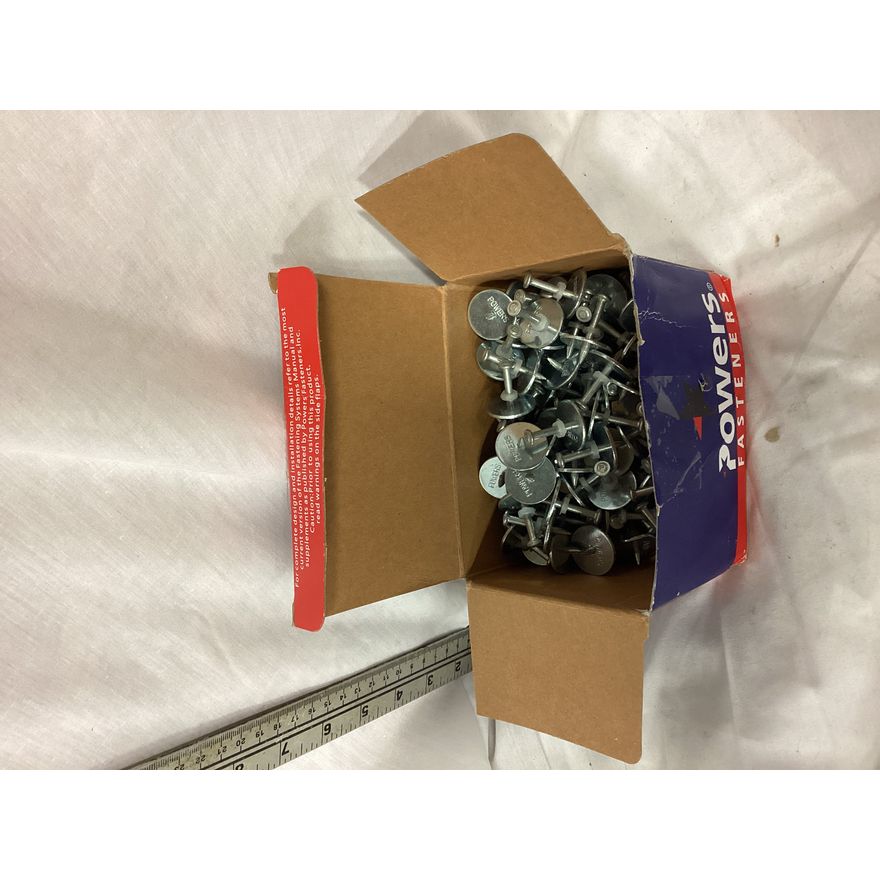 Powers Fasteners 8mm Head Washer Pin- 1'' x 0.145'', QTY 100