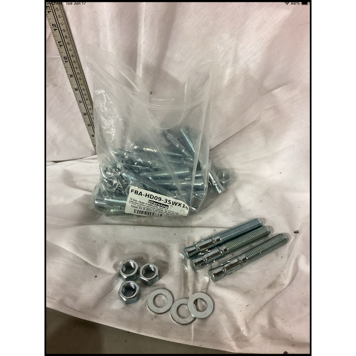 BUYING (60) Power Stud 3/4'' x 5-1/2'' Concrete Bolts w/ Nut