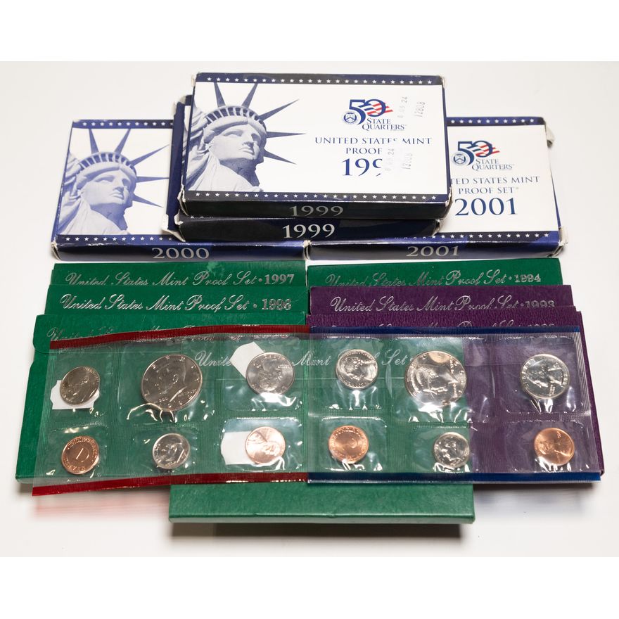 11 Proof Sets & 1 Mint Set