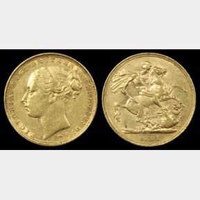 AUSTRALIA, SOVEREIGN 1881M, S3857A, no BP in exergue. gVF…
