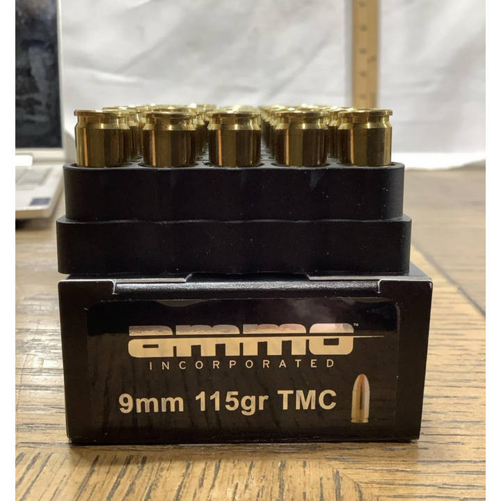 Ammo Incorporated 9mm 115 Grain TMC 50 Cartridges
