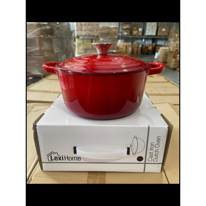 Lexi Home 3qt Cast Iron Dutch Oven