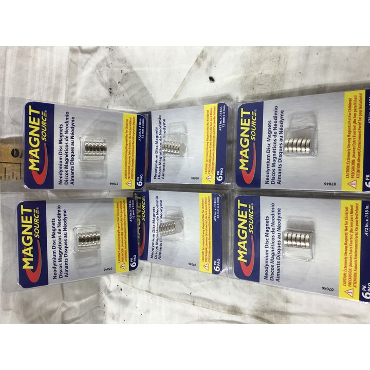 (Buying 6) 6 Pack Neodymium Disc Magnets