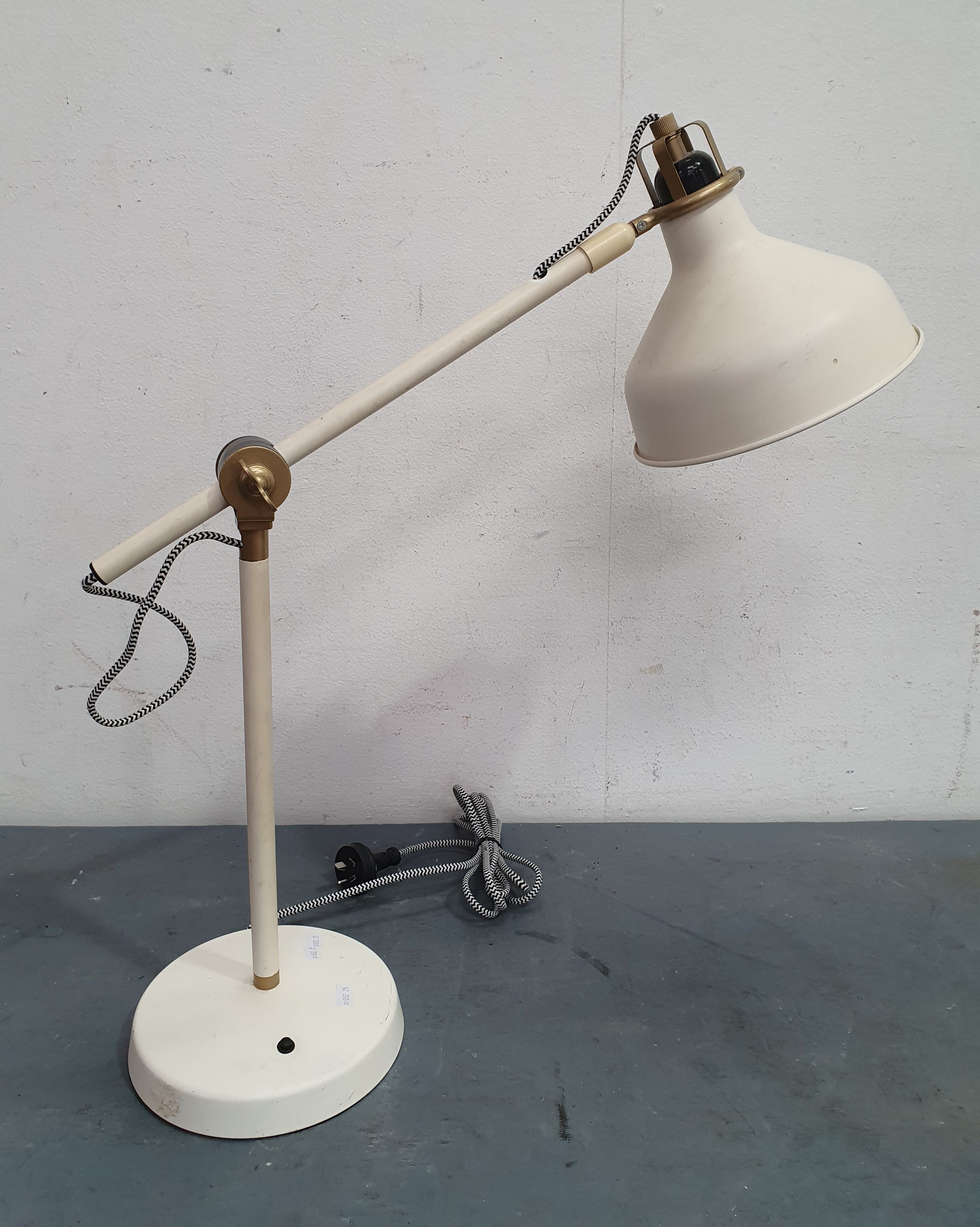 A White Desk Lamp