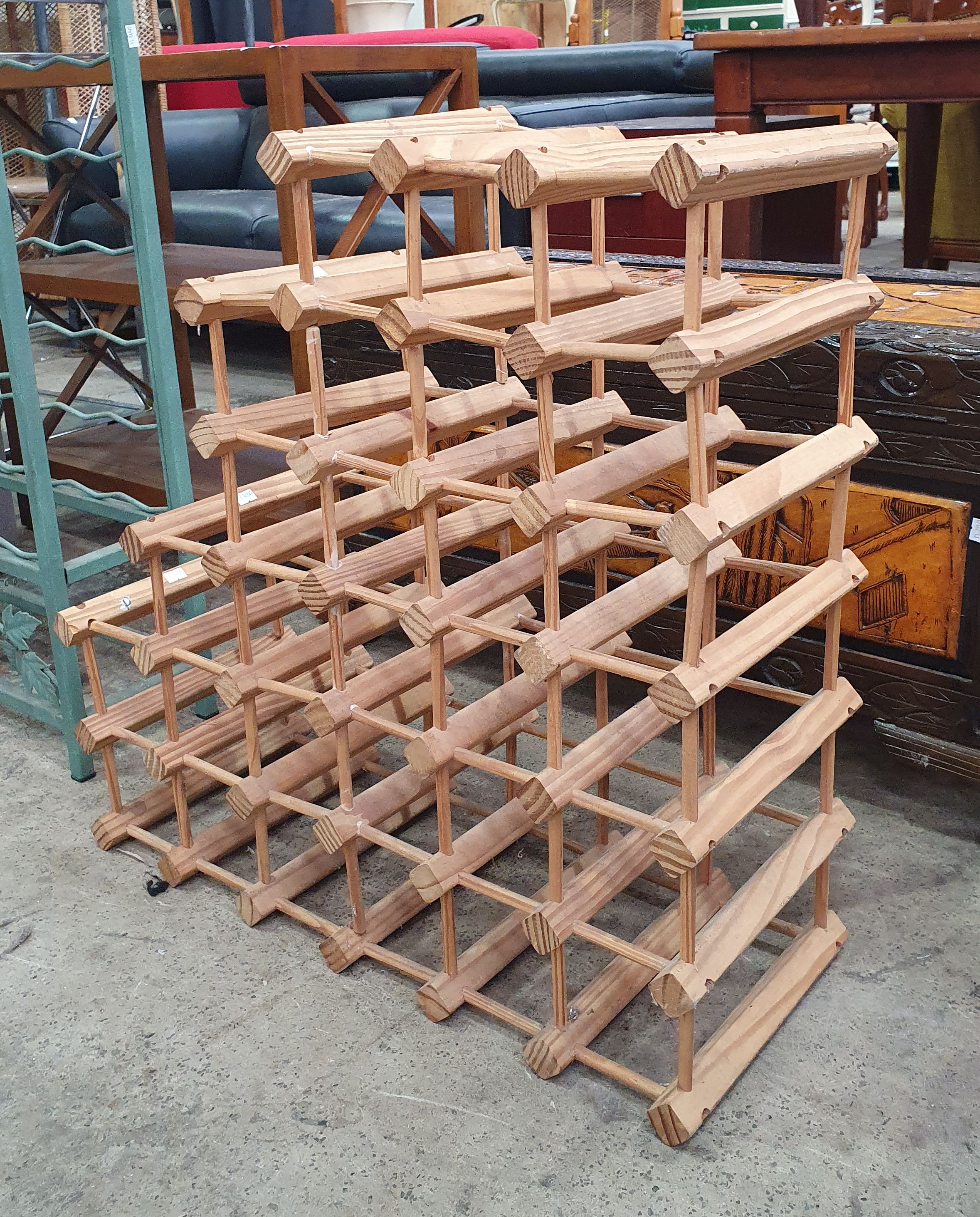 A Wooden Wine Rack