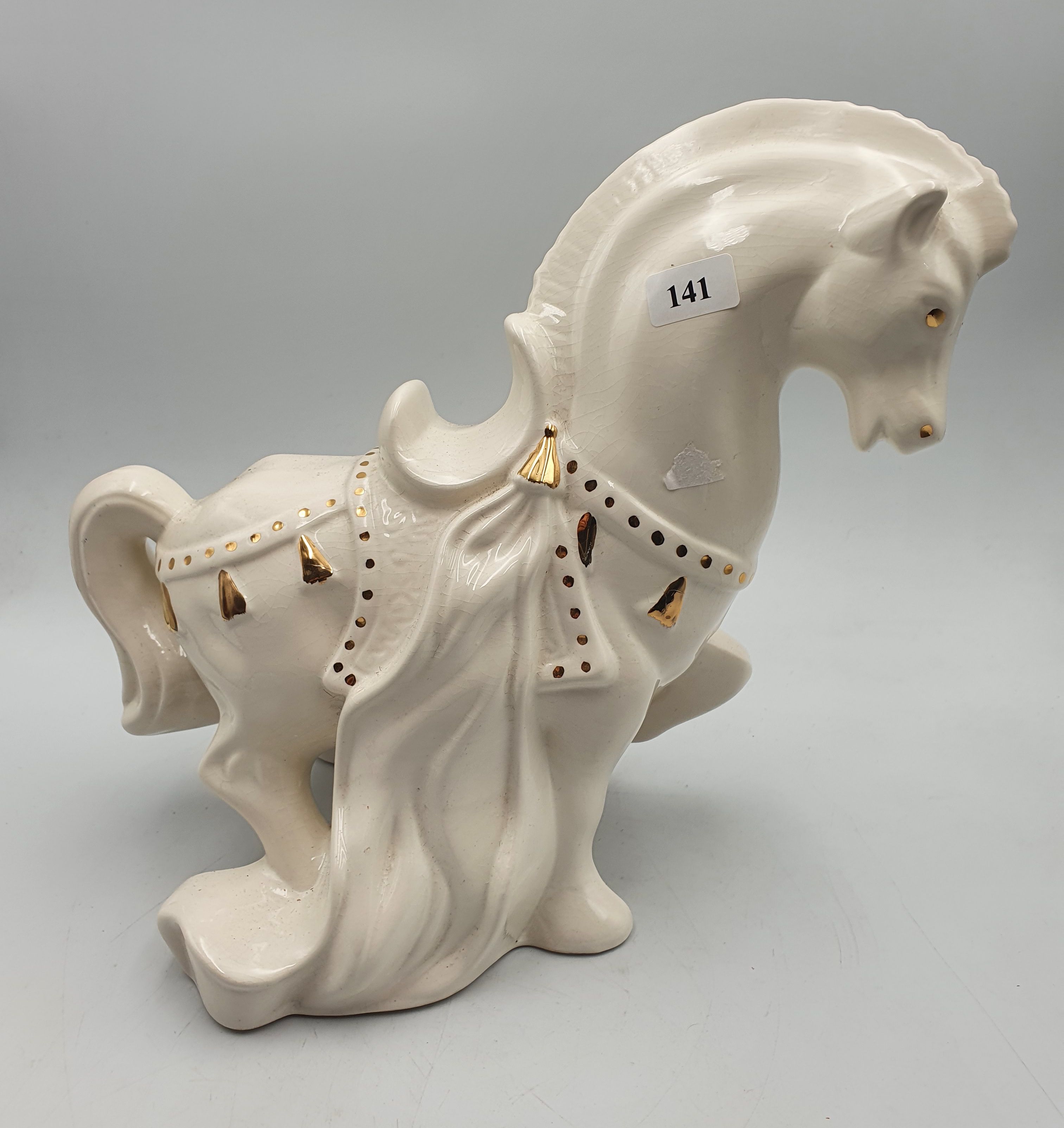 141 · AN AUSTRALIAN CERAMIC HORSE FIGURE