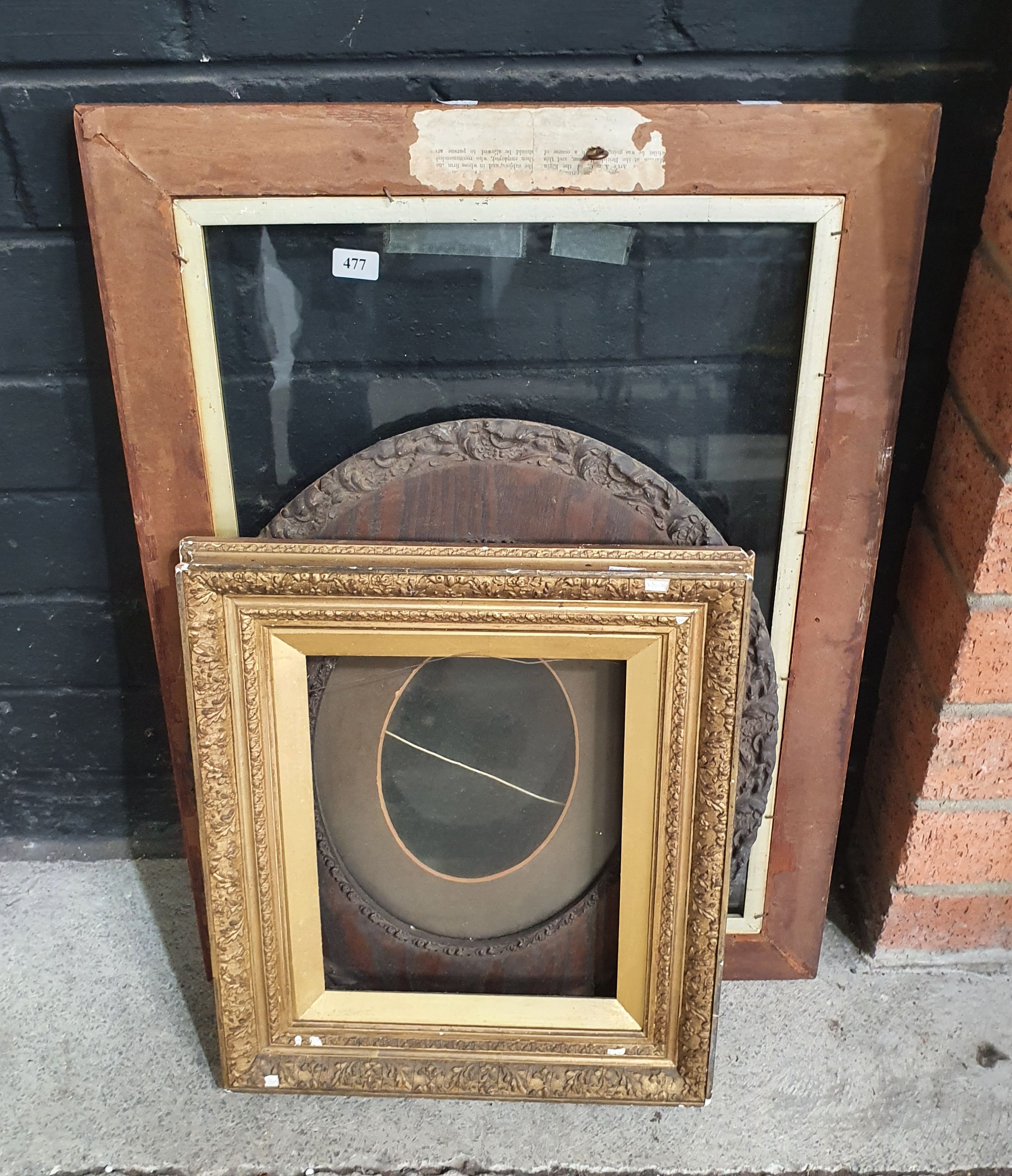 THREE VARIOUS PICTURE FRAMES