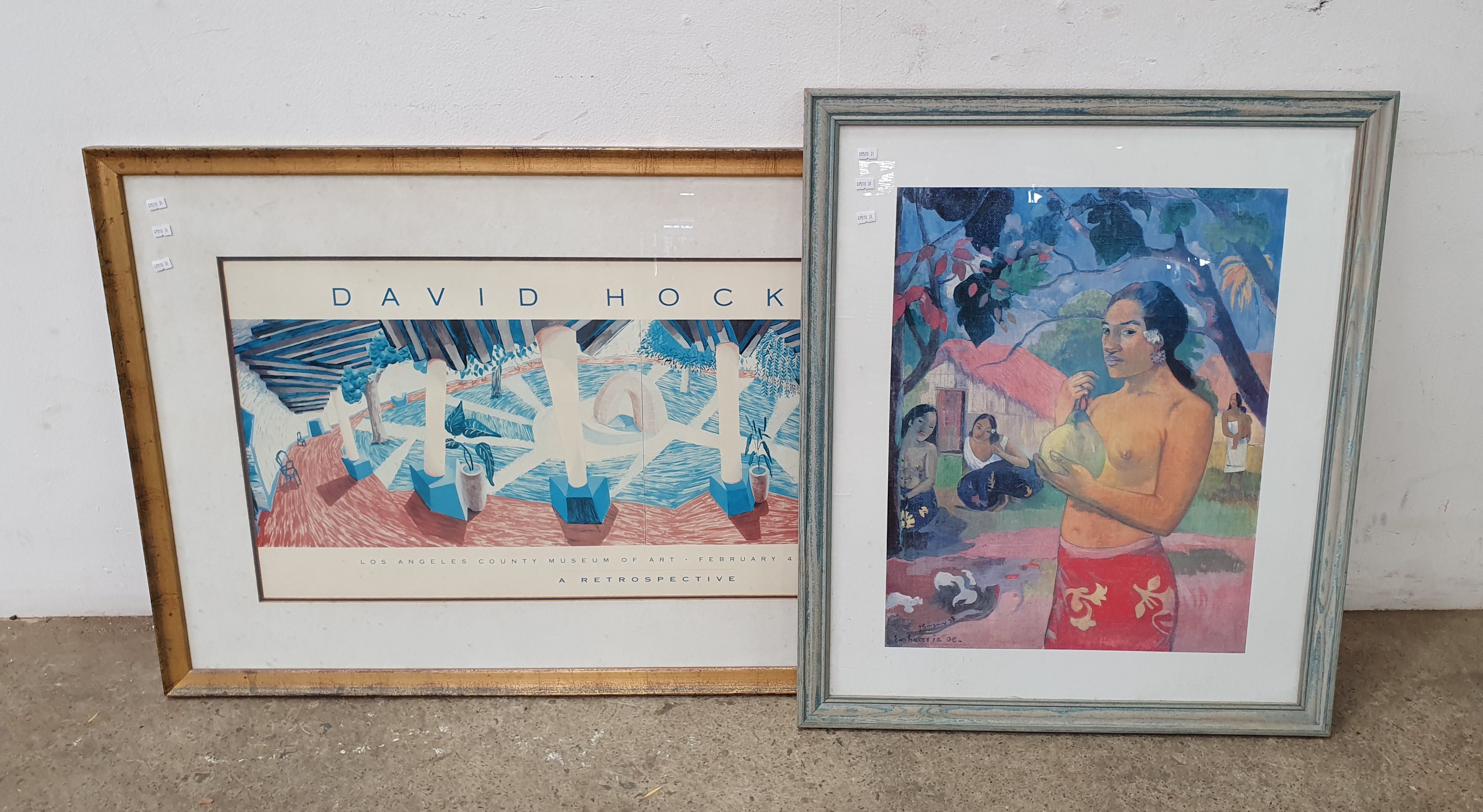 383A · A FRAMED DAVID HOCKNEY PRINT