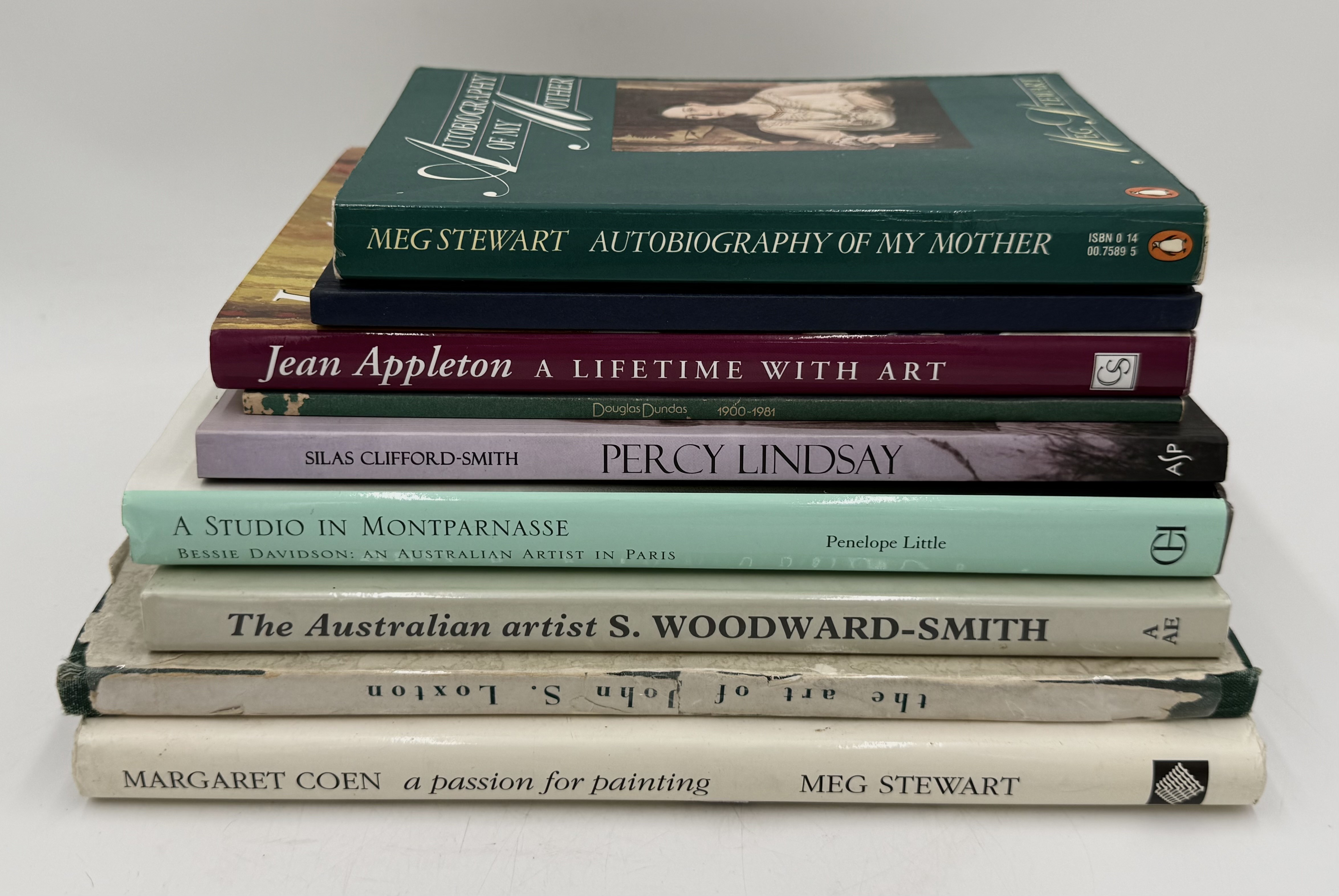 A COLLECTION OF BOOKS ON IMPORTANT AUSTRALIAN ARTISTS