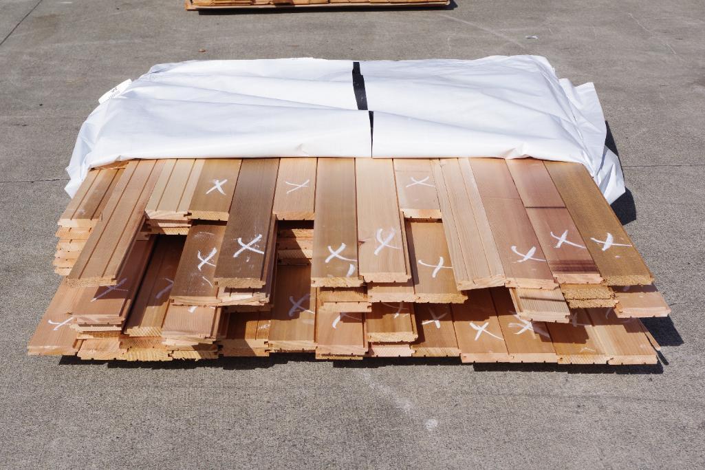 [QTY] Western Red Cedar 1x4 T&G Paneling Boards, Clear Vertical Grain ...