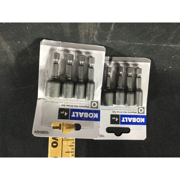 (2) Kobalt 4pc Magnetic Nut Driver Set