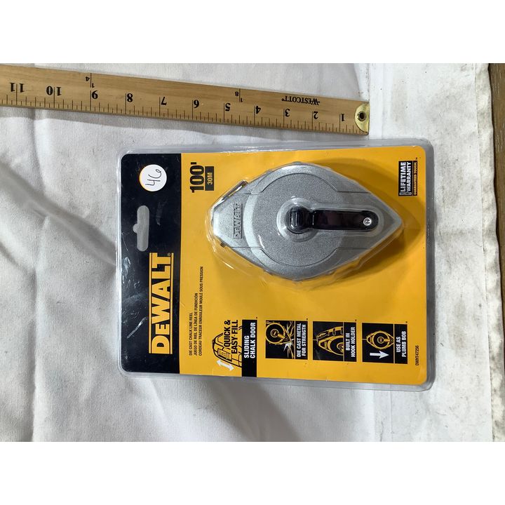 DeWalt 100' Die Cast Chalk Line Reel