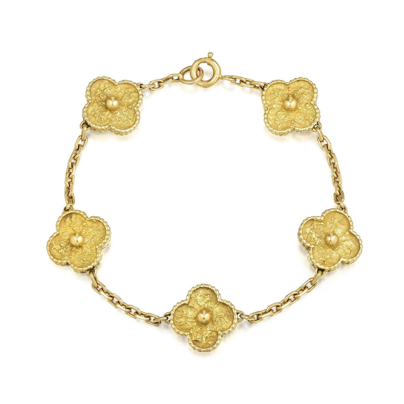 Van Cleef & Arpels Vintage Alhambra 5 Motifs Bracelet