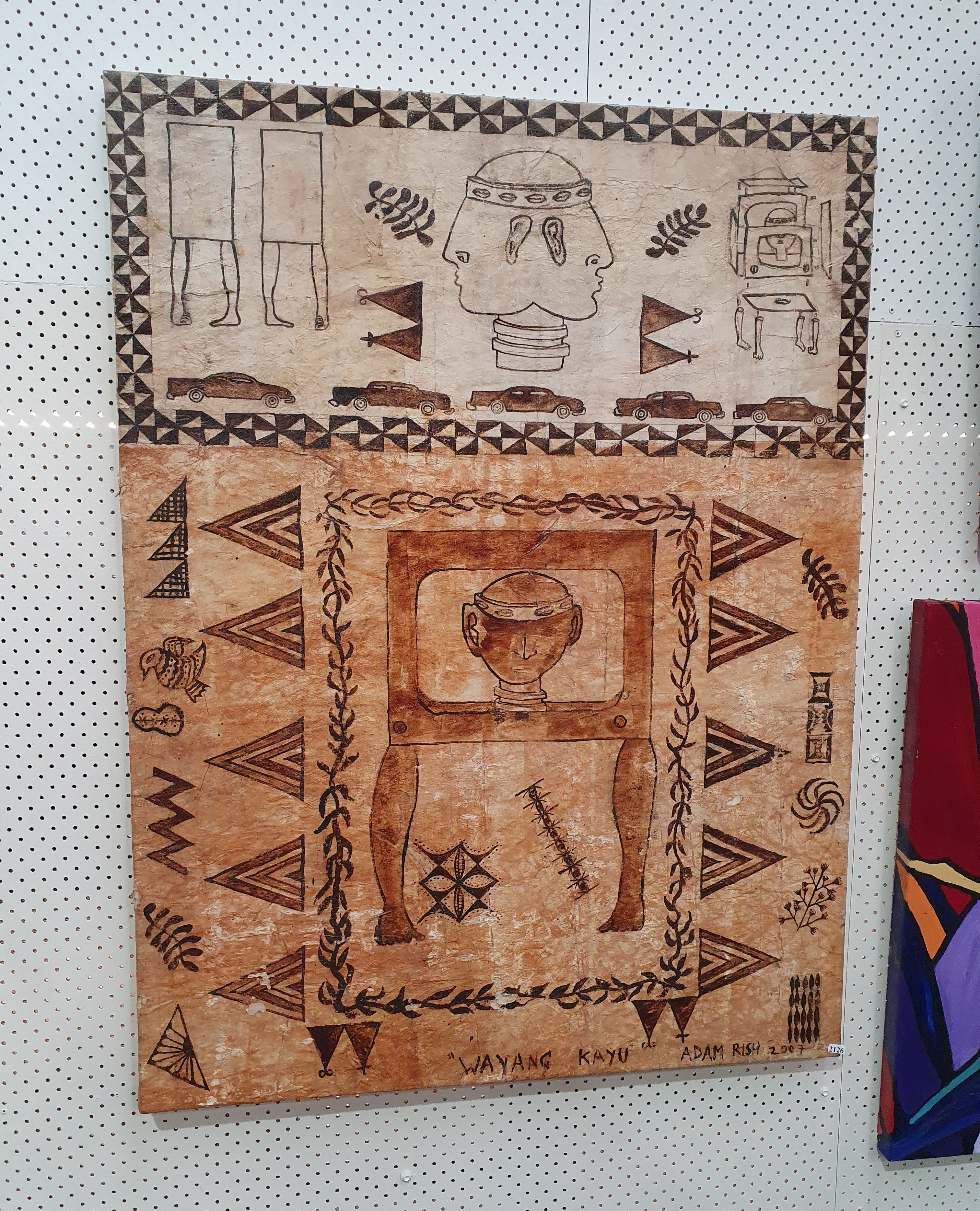 TWO FRAMED ART WORKS