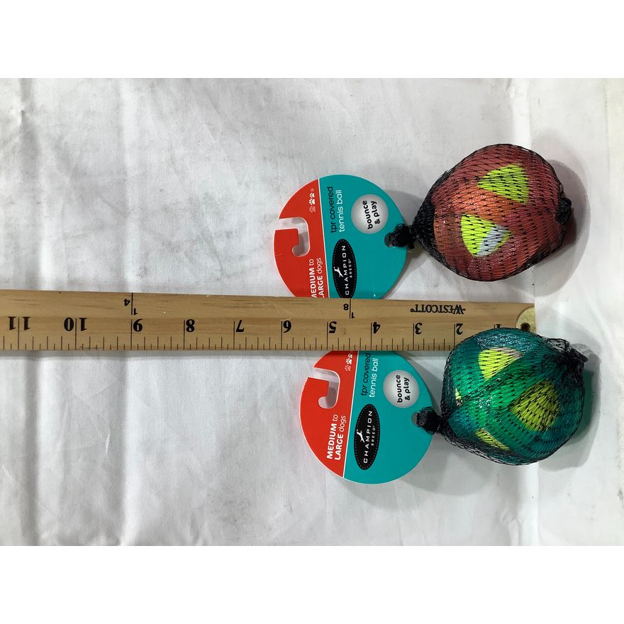 Buying (2) Champion Breed TPR Covered Tennis Ball