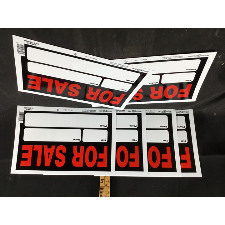 BUYING (6) "For Sale" 10"x14" Signs