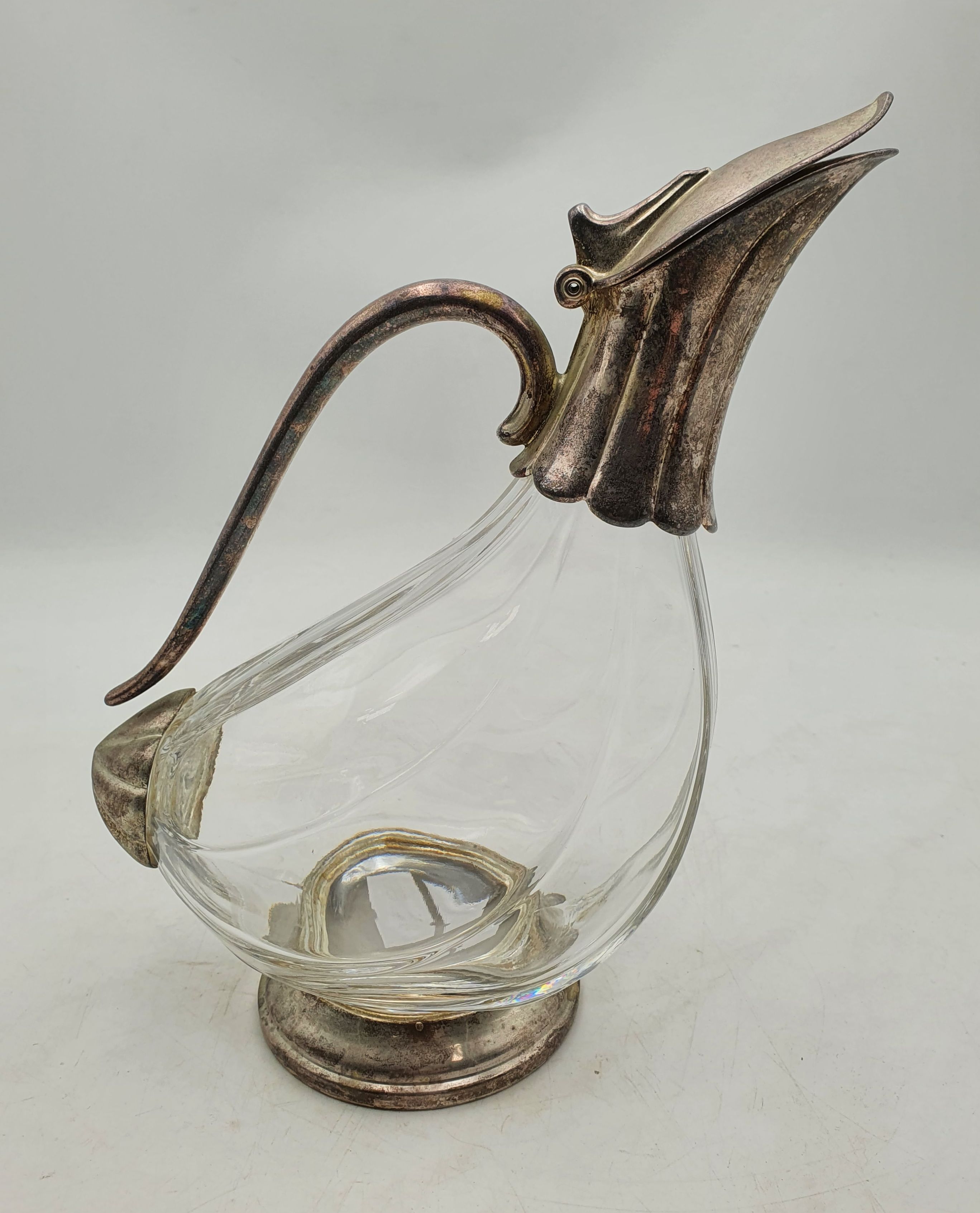 A Whitehill Duck Form Decanter