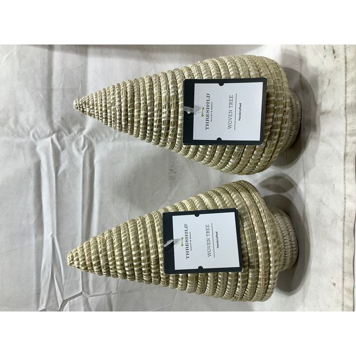 Buying (2) Threshold Handcrafted Woven Tree