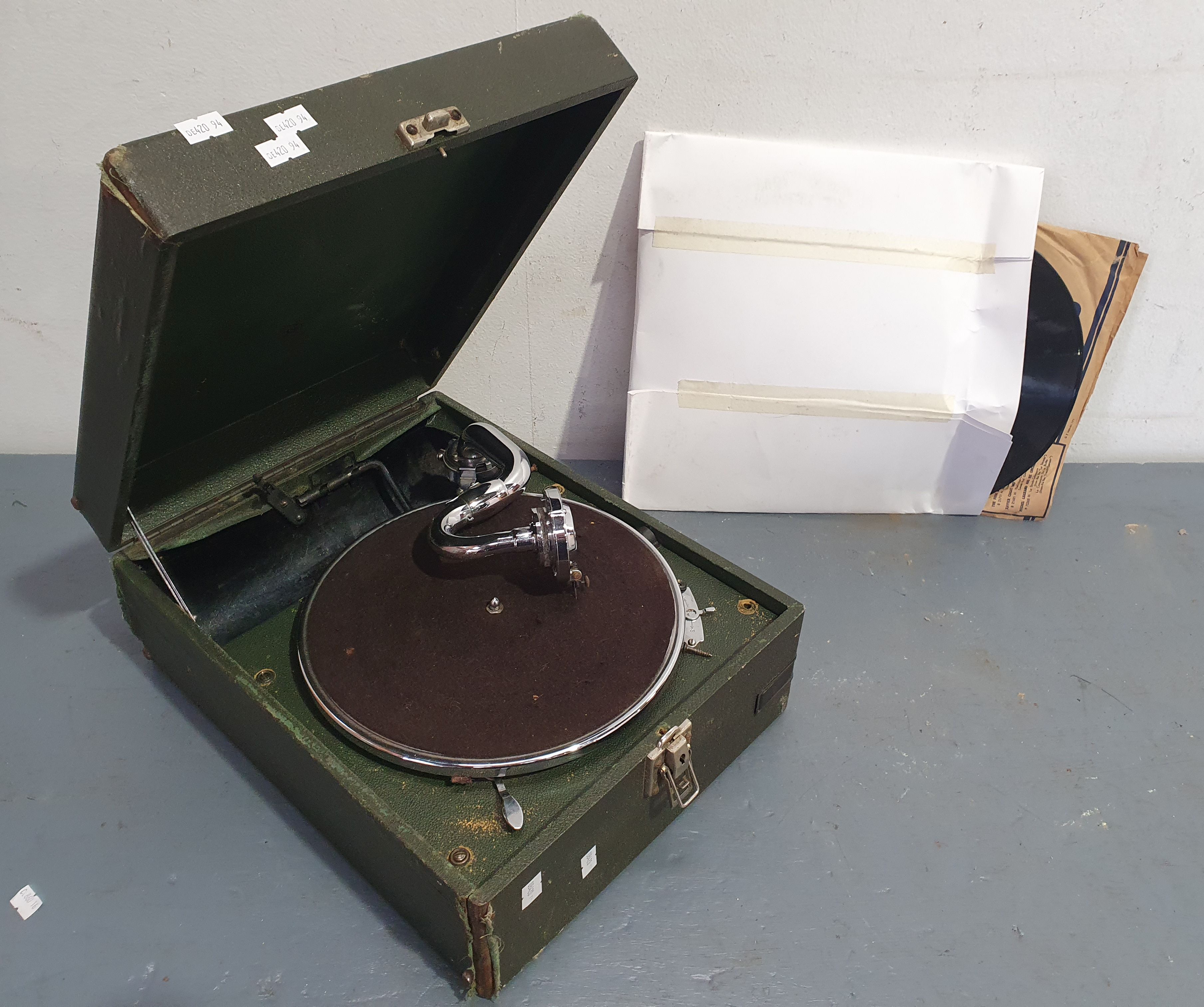 1278 · A VERY EARLY RECORD PLAYER