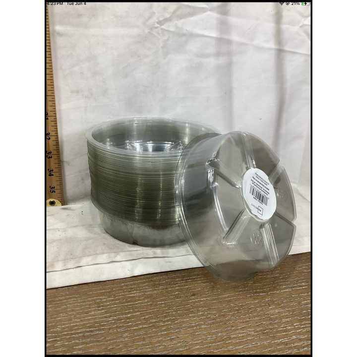 50pk Vigoro " Clear Plastic Saucers