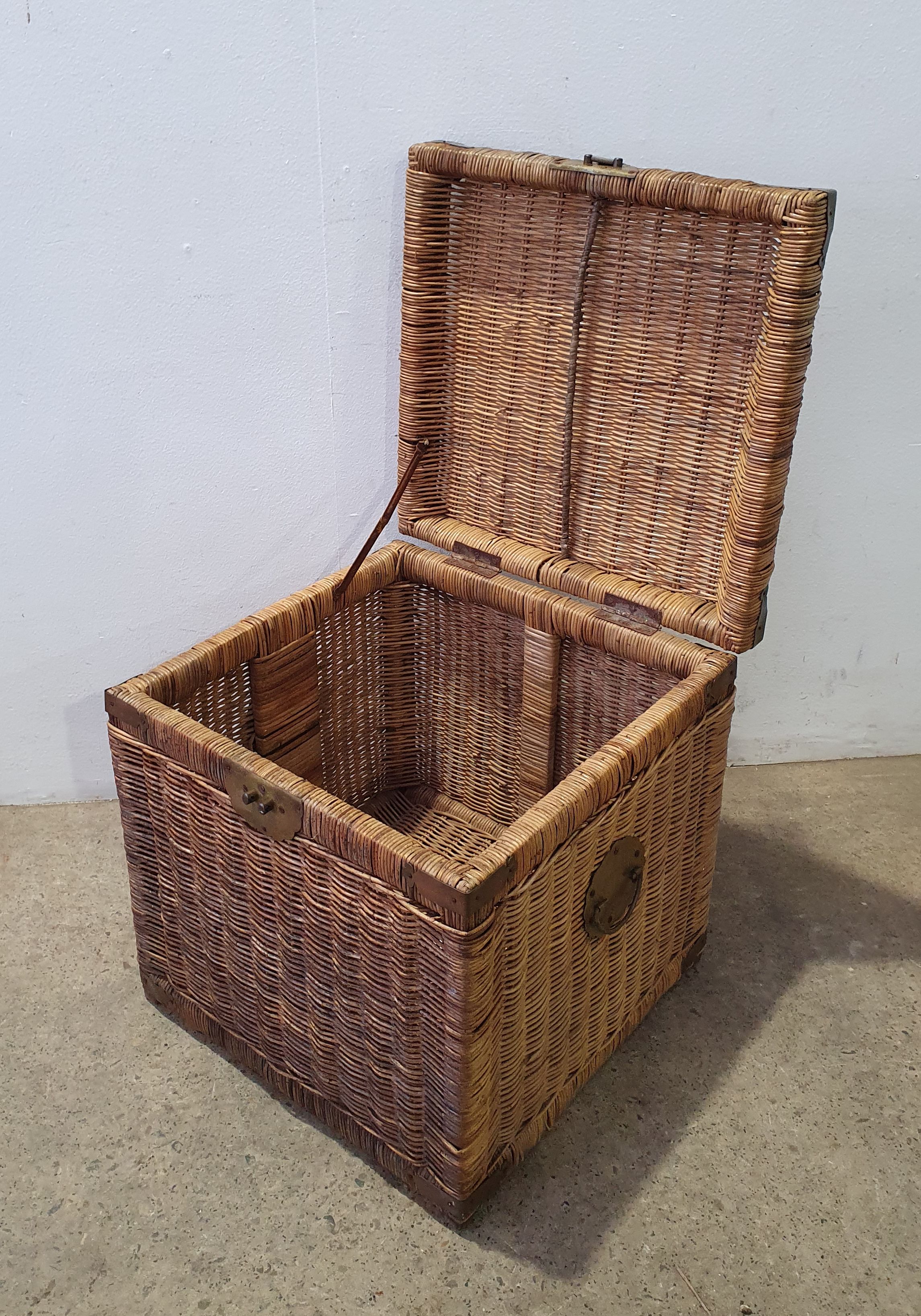 A Wicker Cube Basket