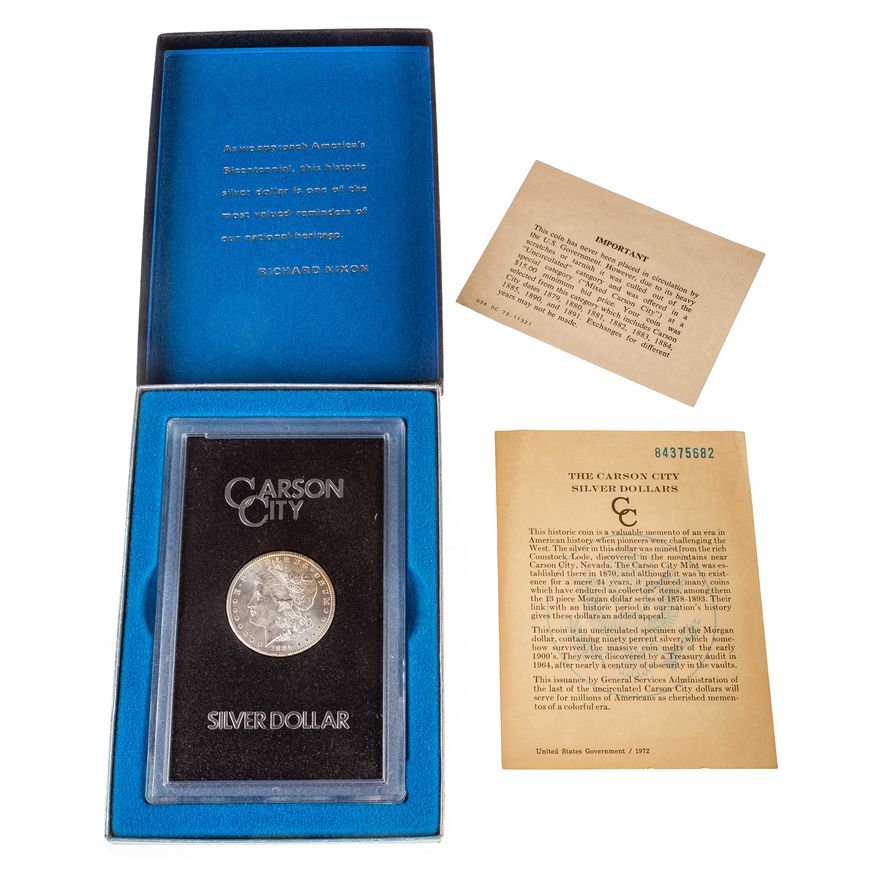 1884-CC Morgan Dollar GSA Box MS61/63