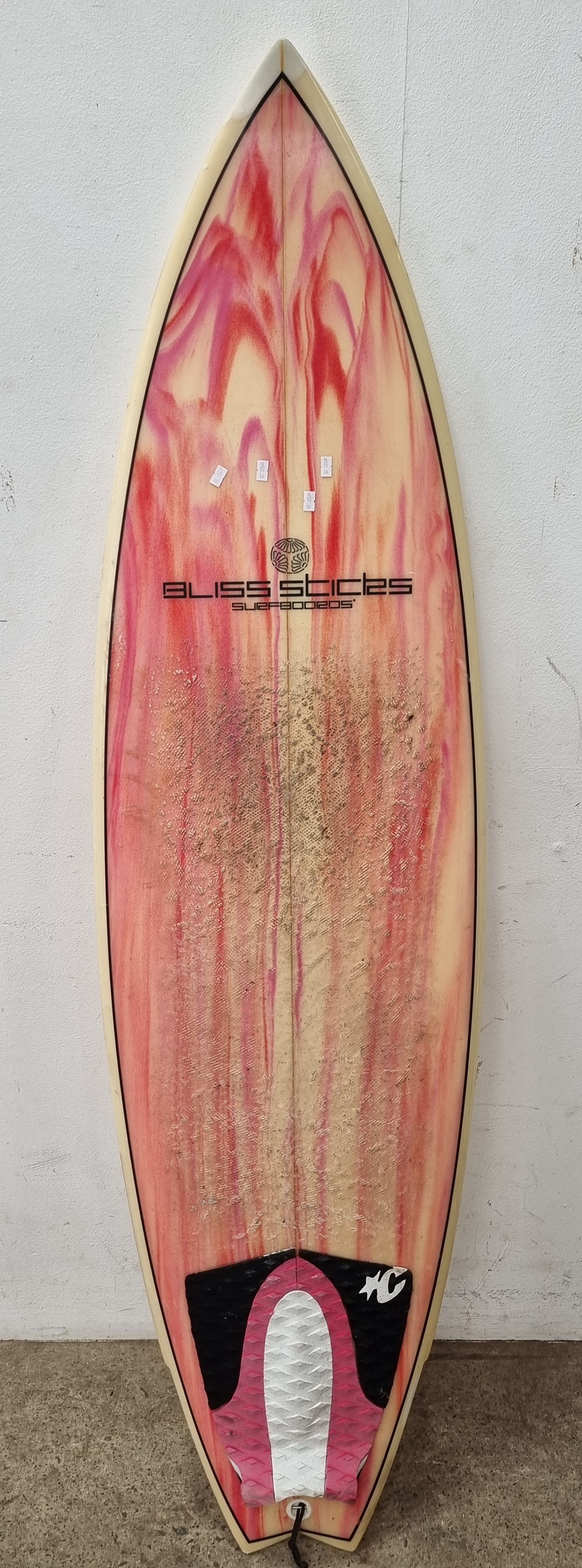 A Bliss Sticks Surfboard