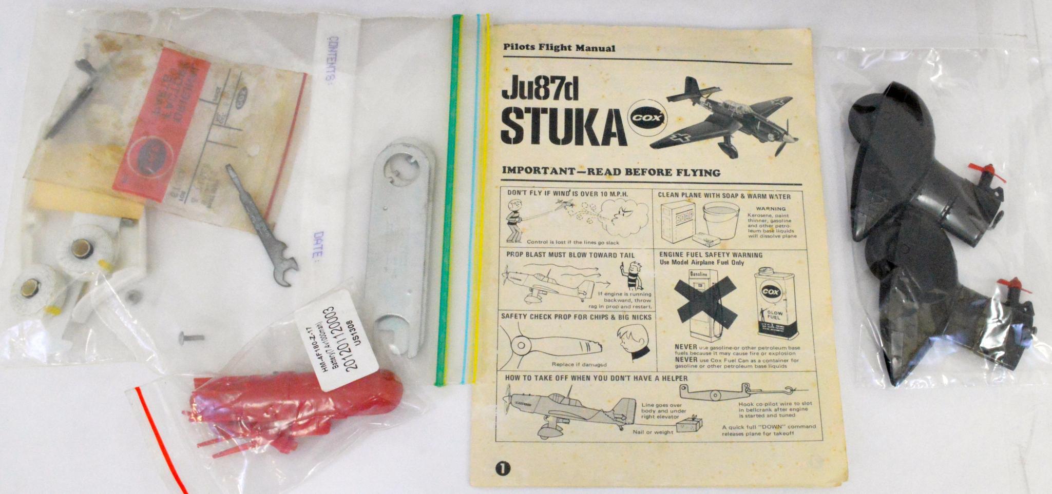 Cox Ju87d Stuka Cartoon Photocopy on How to Start/Fly a Gas Engine Powered Plane 