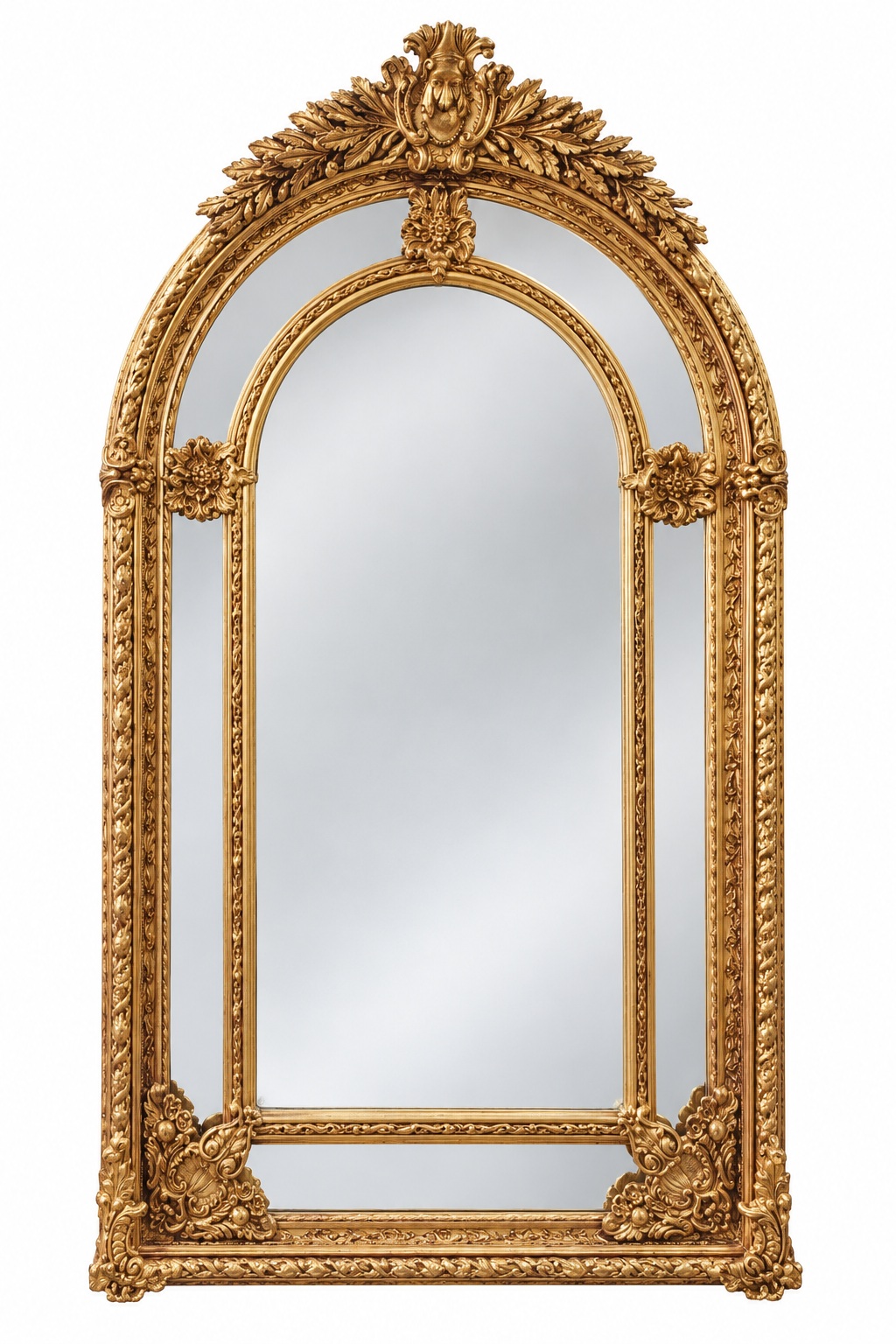 2051 · A GILT FRENCH STYLE FOYER MIRROR