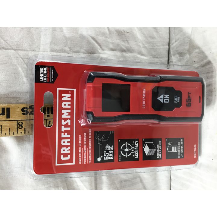 Craftsman Laser Distance Measurer 65' Range