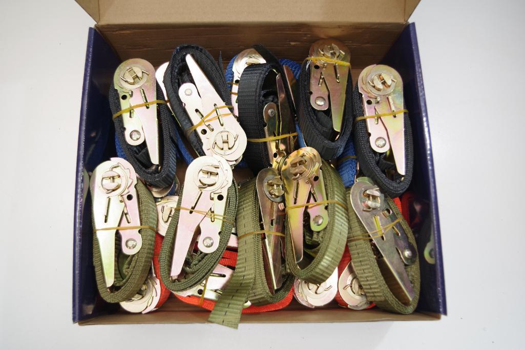 [20] SDLANCH Ratchet Tie-Down Straps / Bind Belts (1 Box of 20) | Bid ...