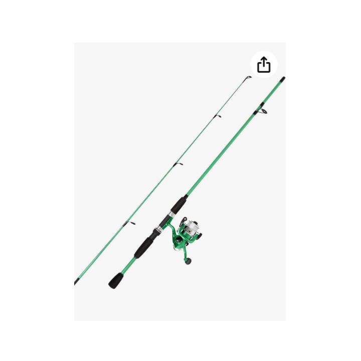 Wakeman Swarm Series Spinning Rod & Reel Combo (Green) Fishing Pole
