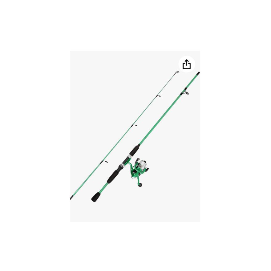 Wakeman Swarm Series Spinning Rod & Reel Combo (Green) Fishing Pole
