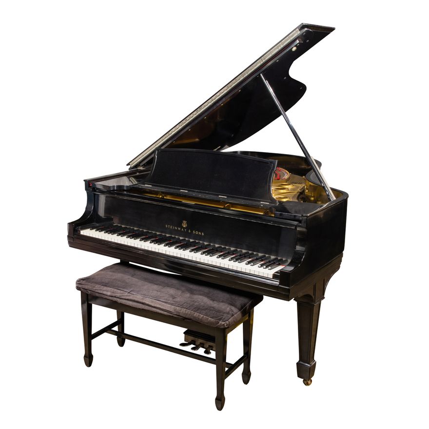 A Steinway and Sons 'Model A' baby grand piano, 1921, serial number 209180,