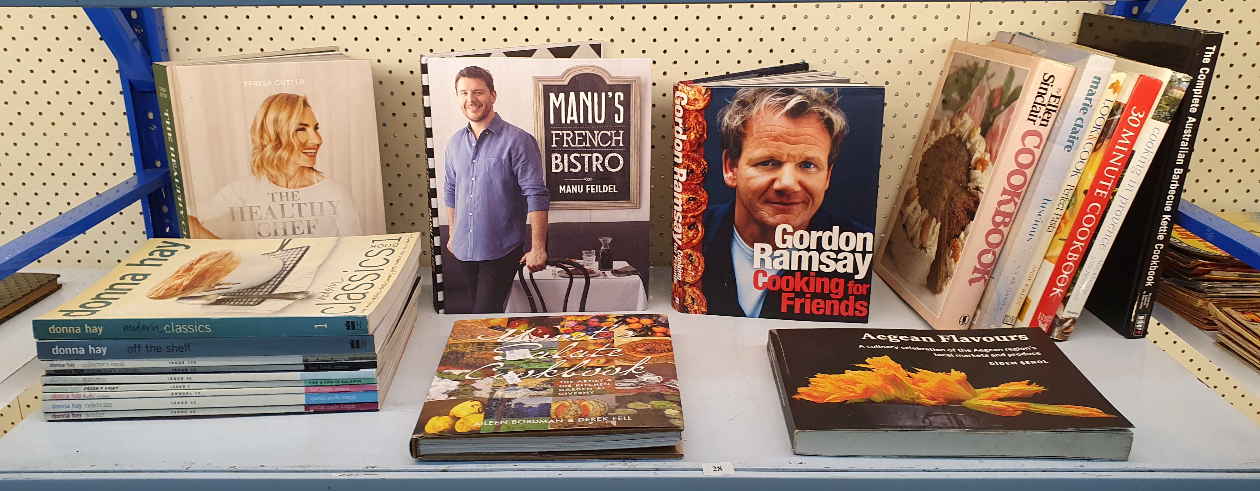 A Group Of Various Cookbooks