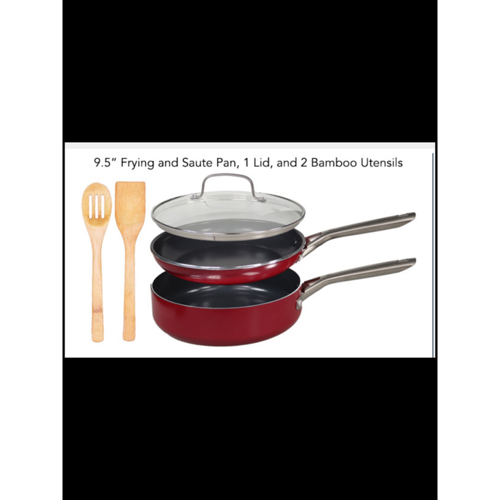 Red Volcano 5pc Non- Stick Cookware Set