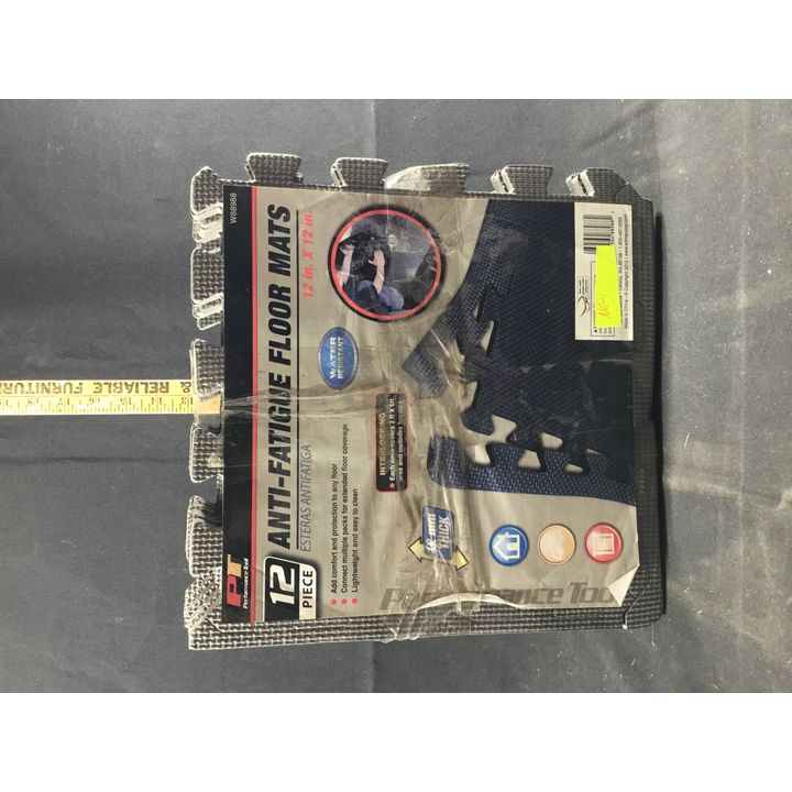 Performance Tool 12x12 Interlocking Anti Fatigue Floor Mats With Borders